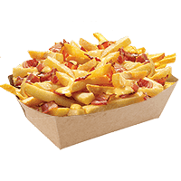 Frites Sauce Fromagère + Oignons Frits